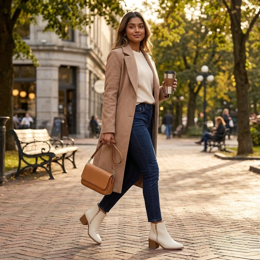 Stylish Ankle-Length Boots with Side Zipper Closure for Women