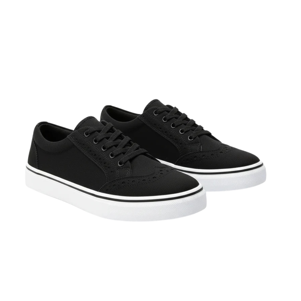 Women's Lace-Up trainers with white soles
