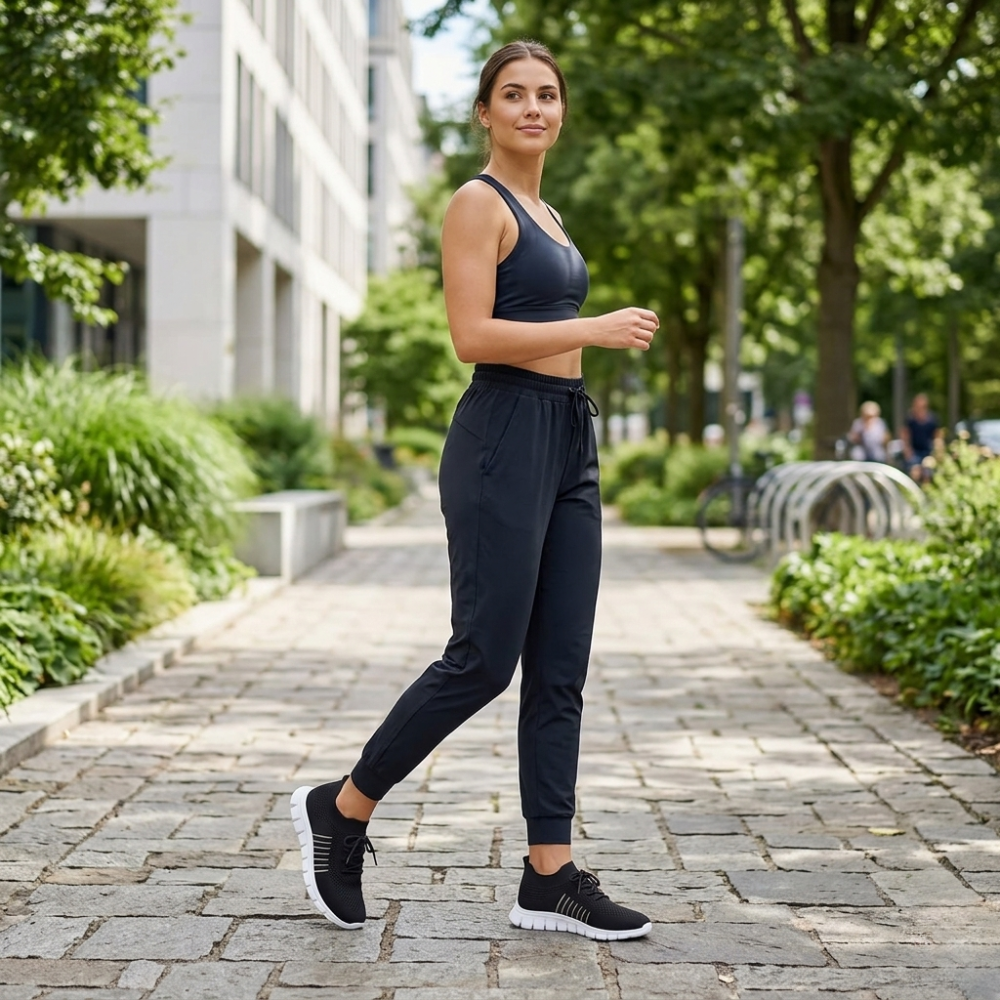 Women’s lace up walking trainers