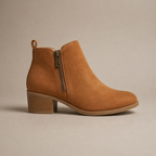Stylish Ankle-Length Boots with Side Zipper Closure for Women
