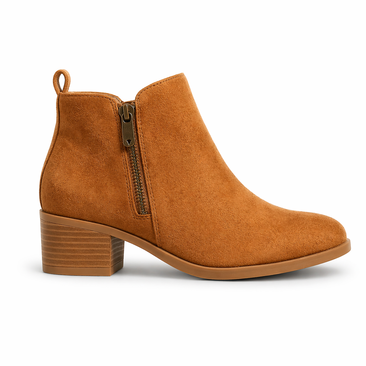 Stylish Ankle-Length Boots with Side Zipper Closure for Women