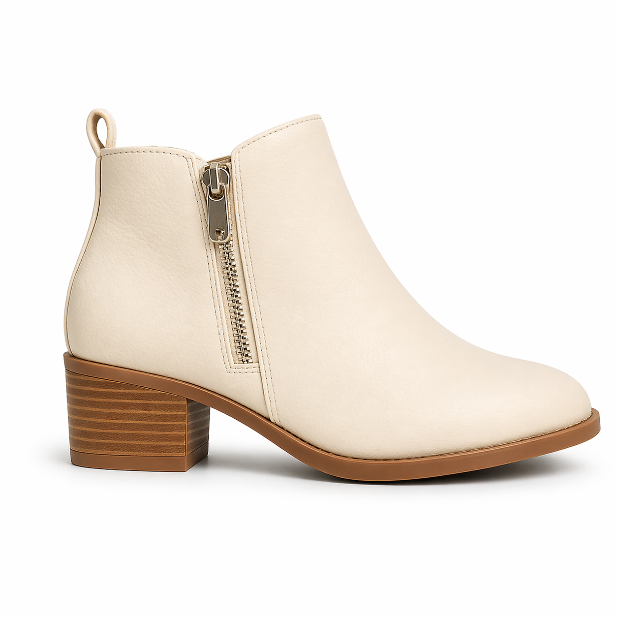 Stylish Ankle-Length Boots with Side Zipper Closure for Women