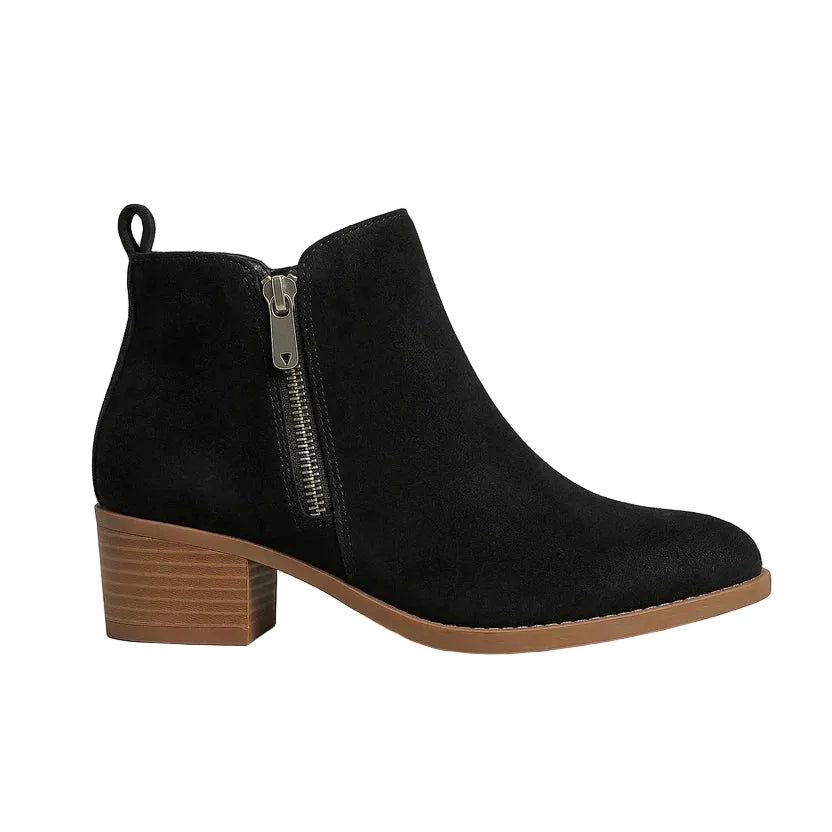 Stylish Ankle-Length Boots with Side Zipper Closure for Women