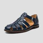 Men's Fisherman Sandals, Closed Toe Woven Strap Summer Sandals – Adjustable Buckle Slip-On