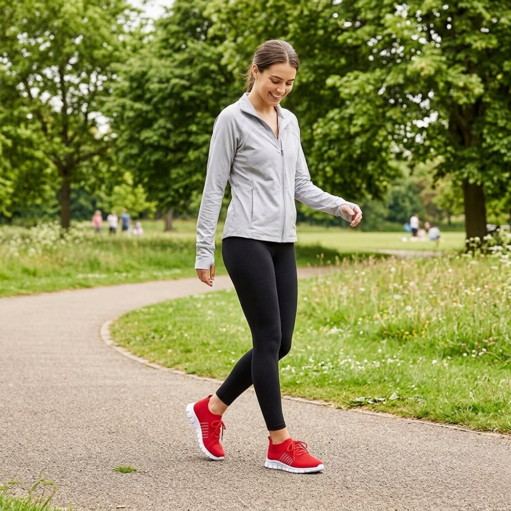 Women’s lace up walking trainers