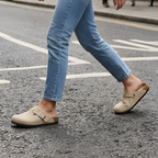 Womens Elegant Clogs with side buckle, smart sandles